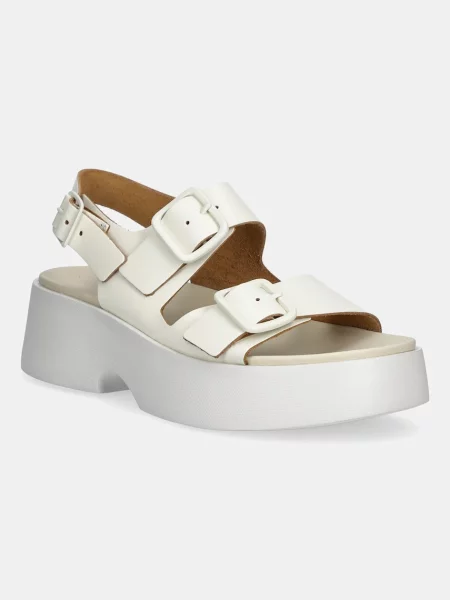 Кожени сандали Camper Tasha бежово