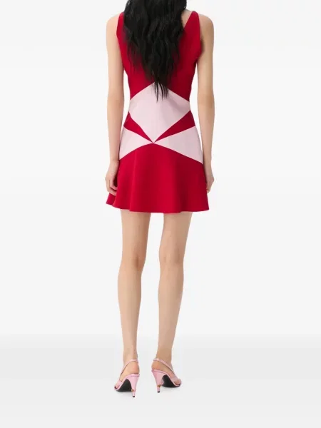 Rochie mini Versace din satin roșu