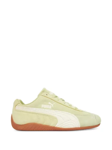 Sneakerși Puma Suede cu șireturi din dantelă galben