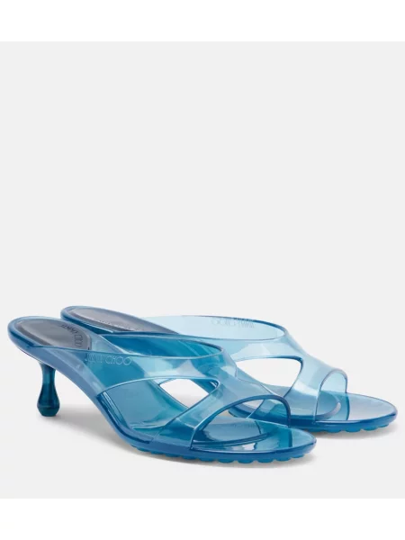 Papuci tip mules Jimmy Choo albastru
