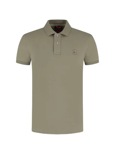 Tricou polo Parajumpers cu petice verde