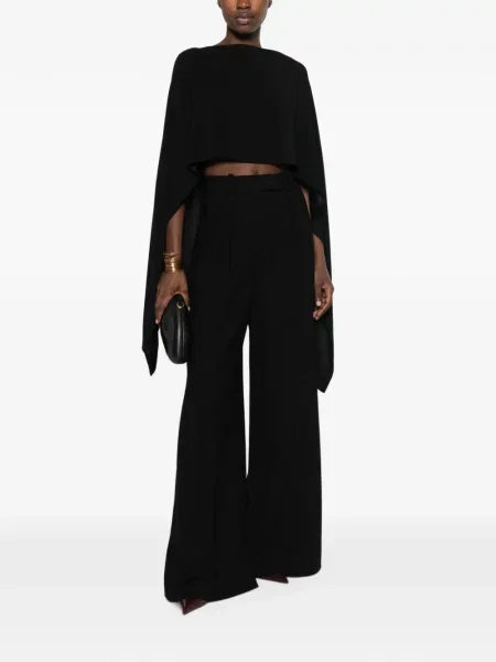 Decupat geacă Alberta Ferretti negru