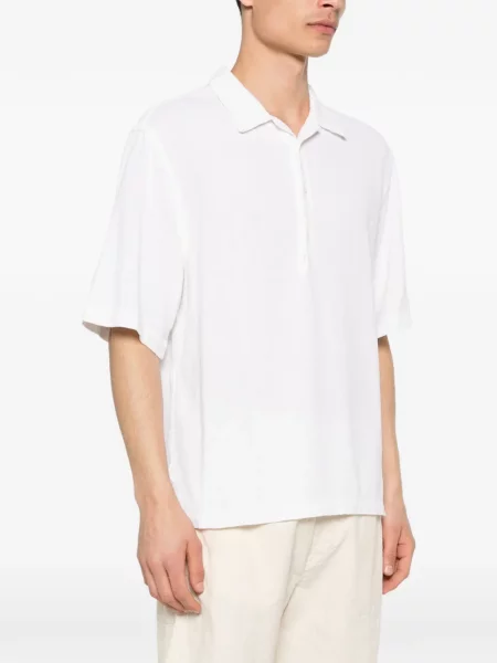 Gulerat polo Barena alb