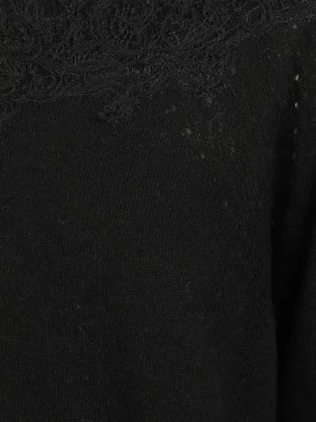 Pulover Ermanno Scervino din dantelă negru