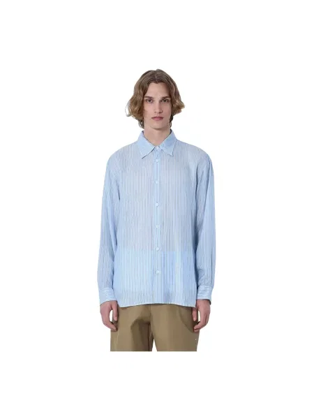Koszula Dries Van Noten niebieska