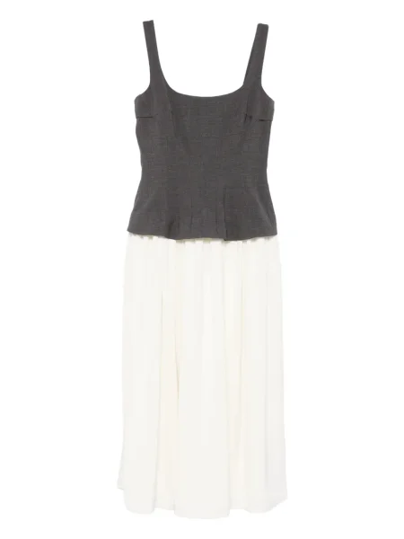 Rochie midi Stine Goya până la genunchi de costum gri