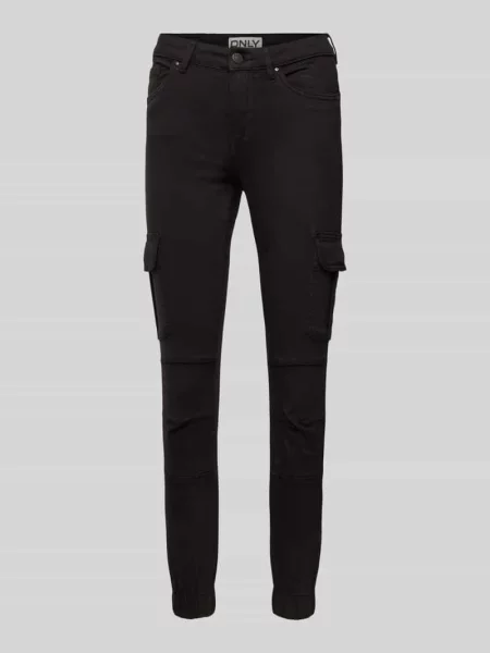 Spodnie cargo o kroju regular fit z cargo Only czarne