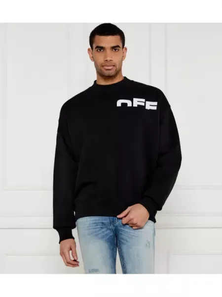 OFF-WHITE Pulóver OFF SHARED SKATE | Relaxed fit fehér