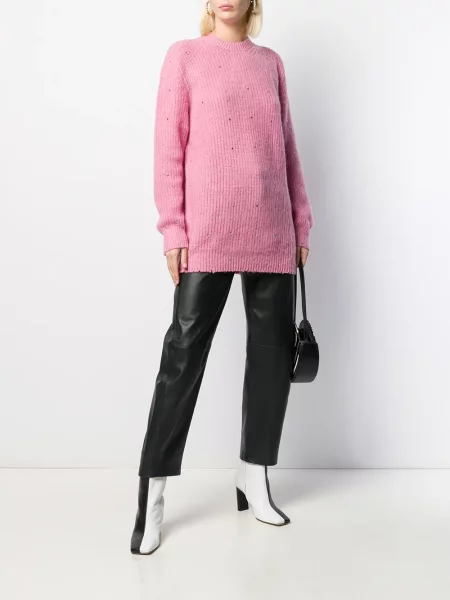 Πουλόβερ Msgm με πετραδάκια ροζ