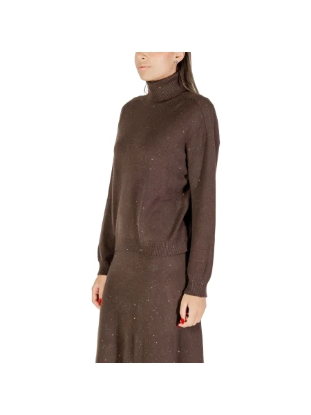 Pulover Liu Jo cu guler înalt maro