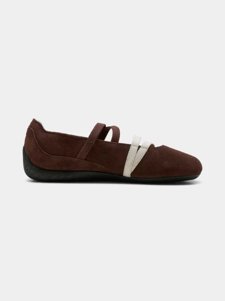 Детские балетки Puma коричневые