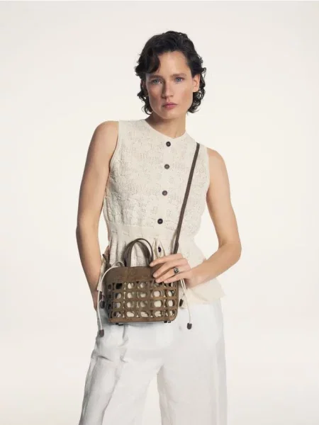 Reserved Сумка через плече золотисто-коричневий коричнева