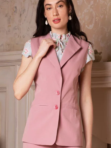 Жилет класичний LadyLike бавовна/поліестер рожевий