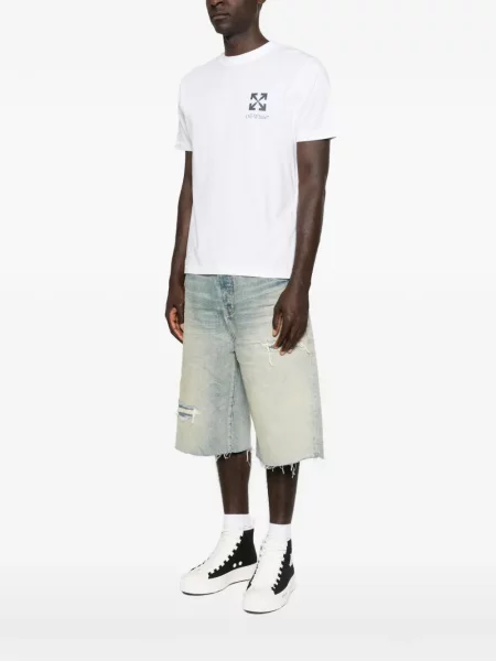 Tricou Off-white cu imagine alb