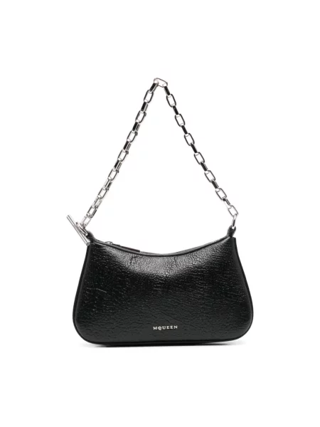 Torebka Alexander Mcqueen skórzana czarna