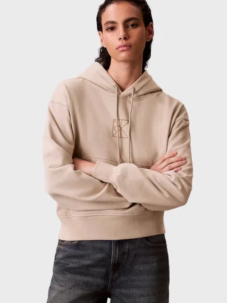 Махрова толстовка Calvin Klein бежева