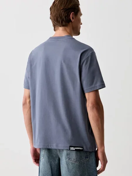 Karl Lagerfeld Jeans T-shirt niebieska