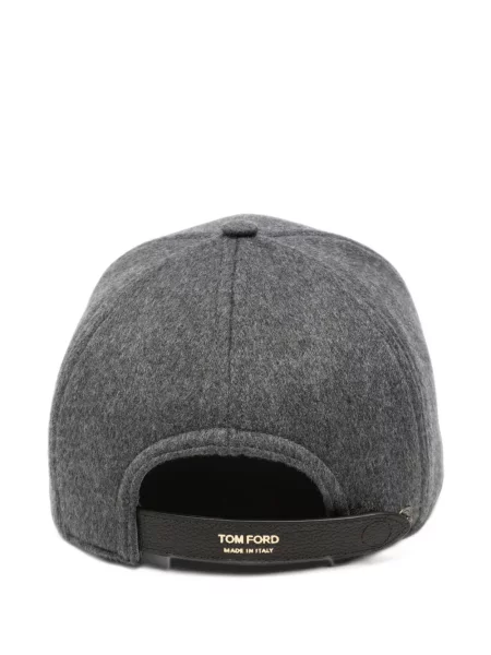 Șapcă Tom Ford cu broderie gri