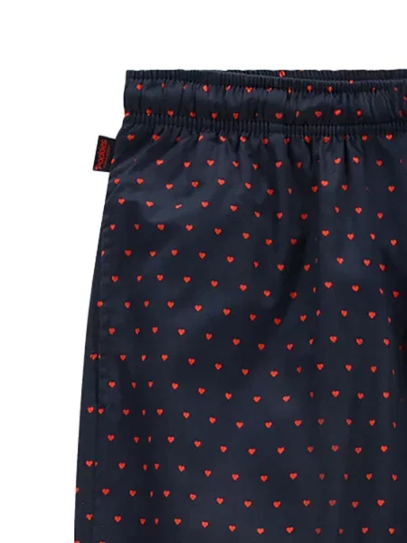 Pockies Pyžamové nohavice Luv námornícka modrá červená
