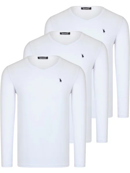 Tricou cu mânecă lungă Dewberry alb