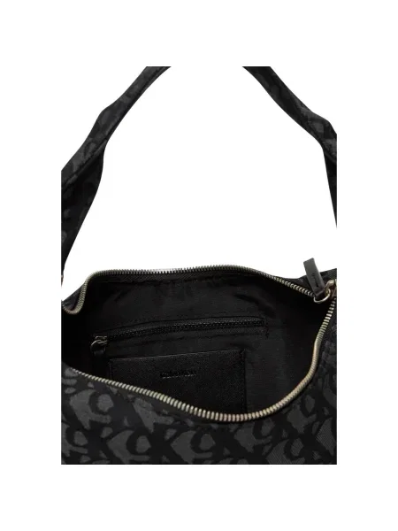 Calvin Klein Táska Ckj Monogram Pinched Medium Shou fekete