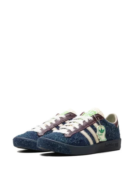 Sneakerși Adidas Superstar cu dungi verde