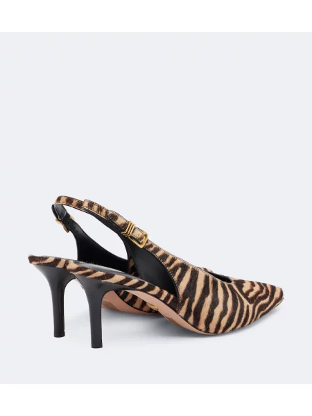 Pantofi cu toc Veronica Beard slingback maro