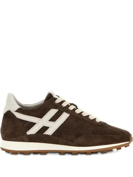 Sneakerși Hogan din piele de căprioară maro