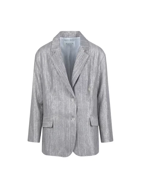 Lniana lniana marynarka Phisique Du Role szara