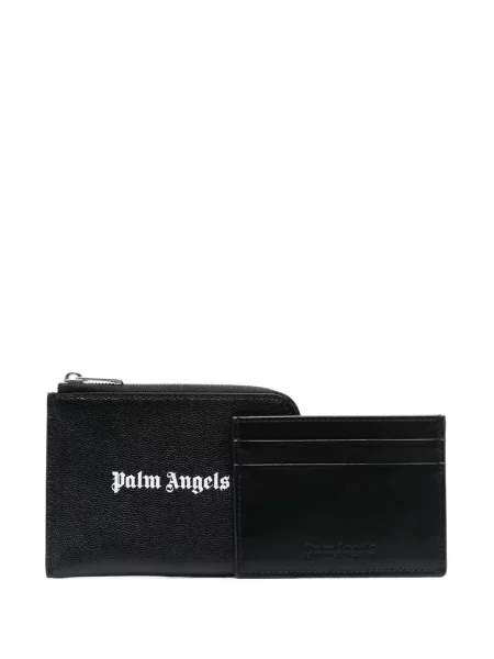 Portofel Palm Angels cu imagine negru