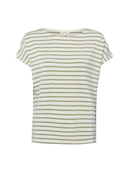 T-shirt o kroju loose fit z mieszanki S.oliver Red Label biała