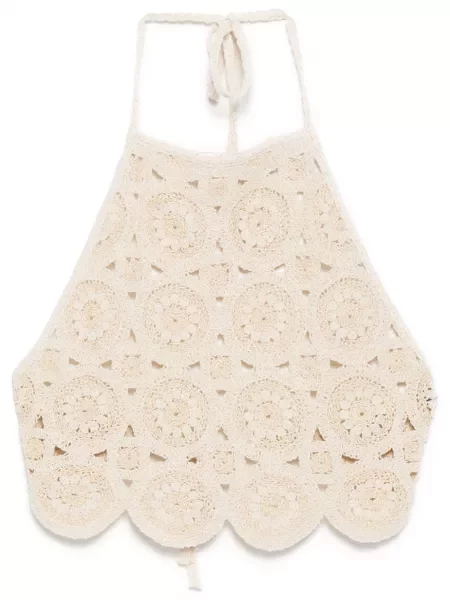 Cropp top Bambah cu gât halter maro