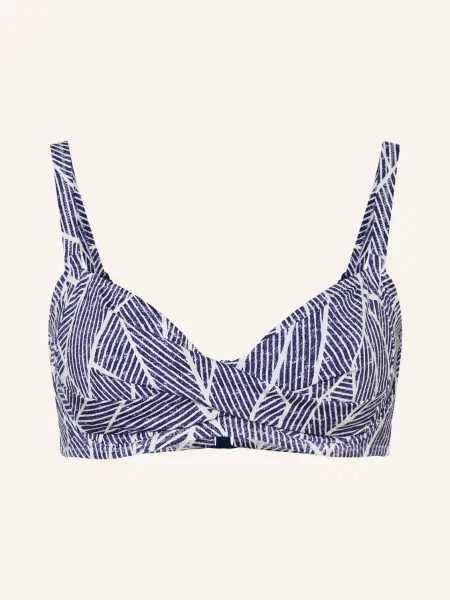 Lidea Podprsenka Bikini S Ramínky Indigo Grid tmavě modrá bílá