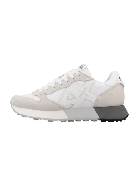 Sneakersy Sun68 zamszowe białe