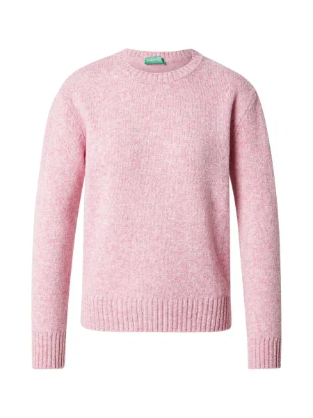 United Colors of Benetton pulover de lana roz