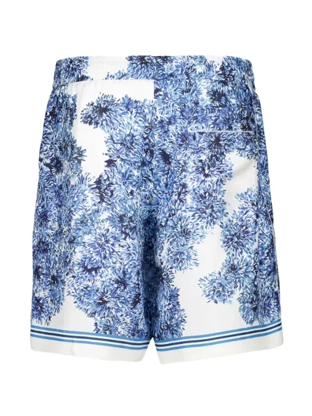 Selyem virágos bermuda Givenchy nyomtatás kék