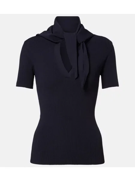 Top Max Mara tricotate albastru