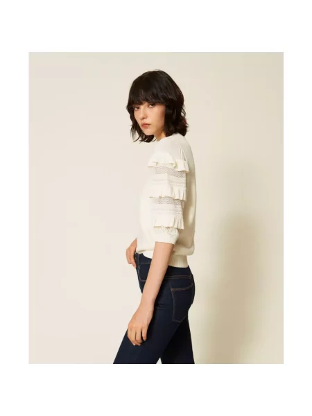 Sweter Twinset biały