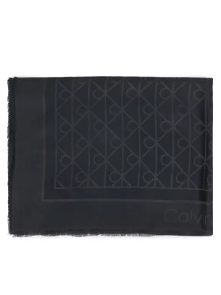 Calvin Klein šal ženski od modala crna