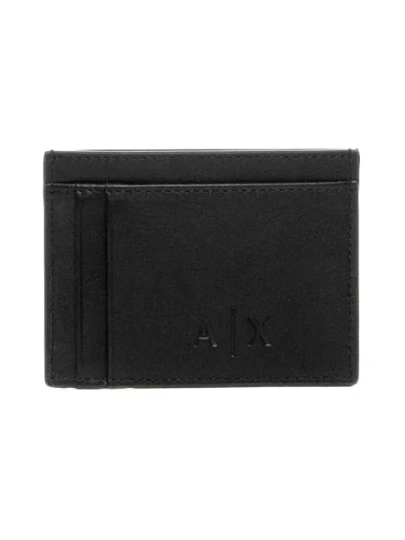 Portfel Armani Exchange skórzany czarny