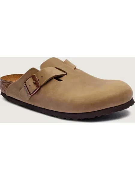 Bőr mules Birkenstock barna