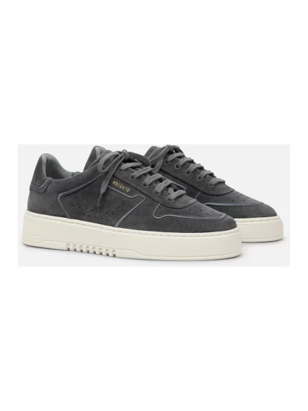 Haftowane sneakersy Axel Arigato skórzane szare
