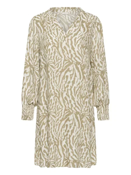 KAFFE CURVE Rochie tip bluză KCMahlena ecru alb