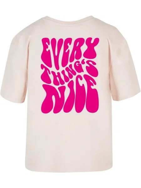 Mister Tee Tricou Everything's Nice fucsia / pudră roz