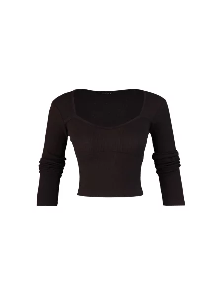 Trendyol Tricou închis maro