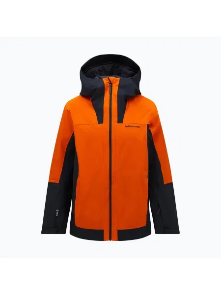 Geacă de schi pentru bărbați Peak Performance Rider Tech Insulated gold flame/black negru