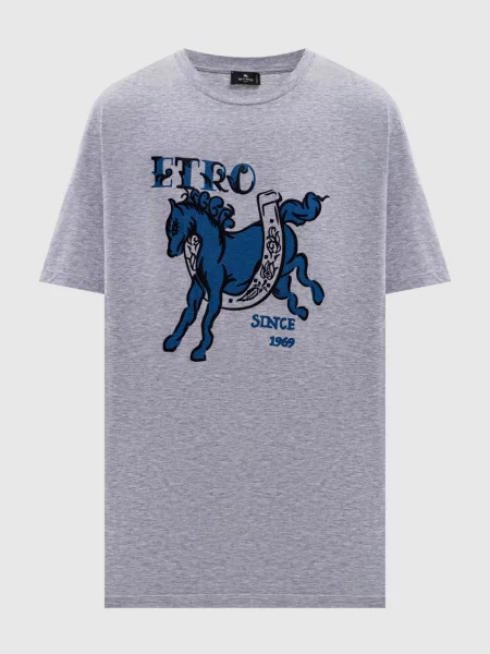 Футболка PEGASO Etro сіра