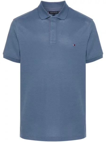Polo Tommy Hilfiger cu broderie albastru