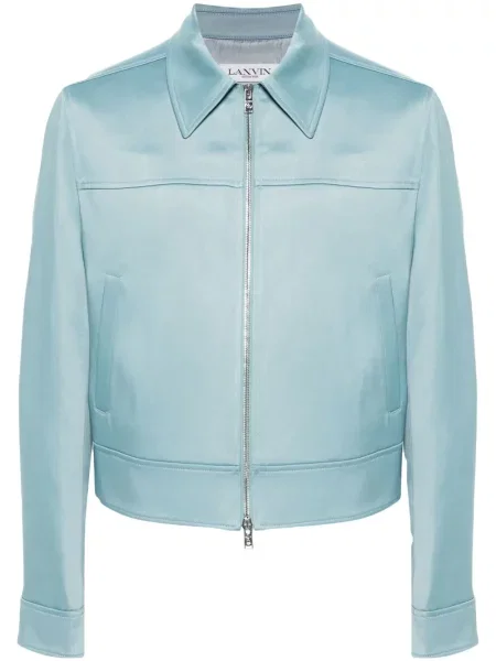 Geacă Lanvin cu model floral albastru