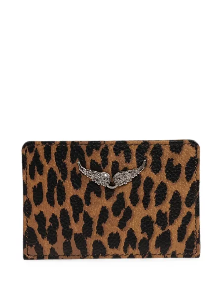 Portofel Zadig&voltaire cu model leopard maro
